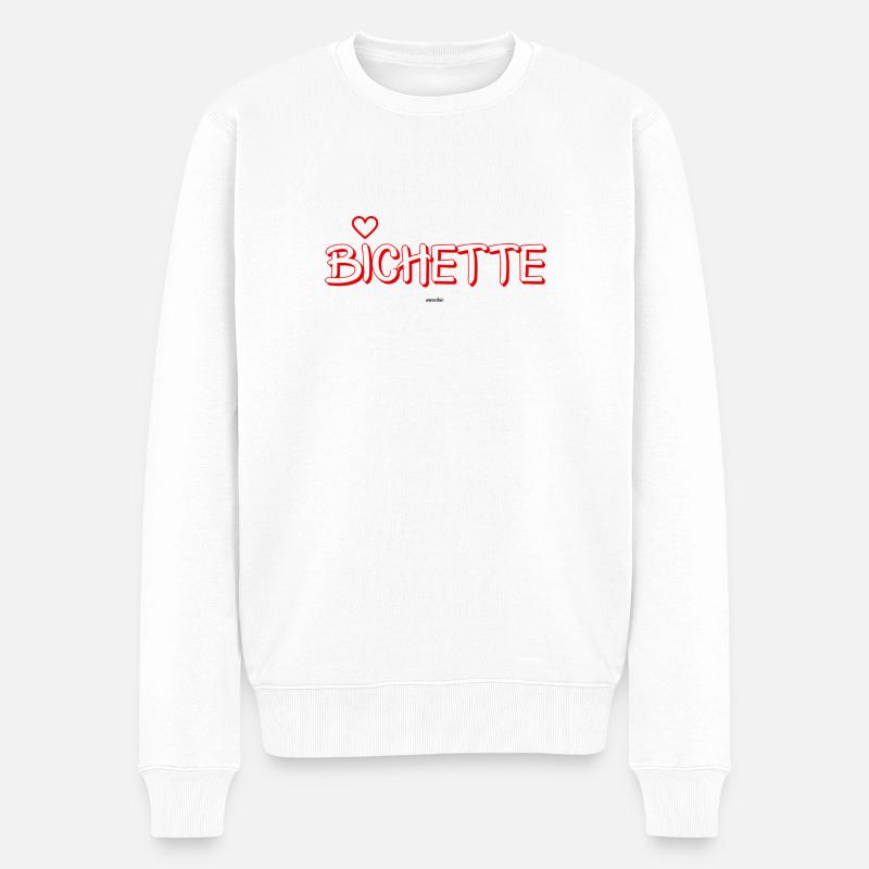 bichette - Pull Premium bio Homme - blanc