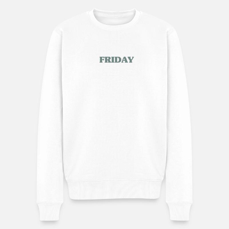 Vendredi - Pull Premium bio Homme - blanc