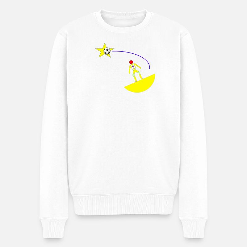 tir stellaire - Pull Premium bio Homme - blanc