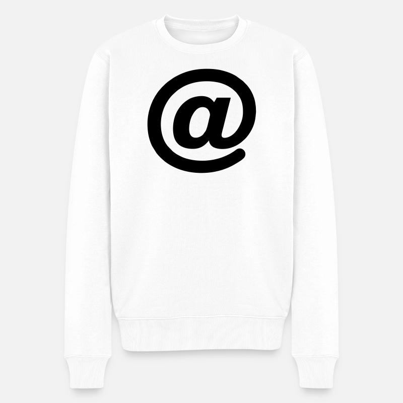 Am Schildersymbol - Männer Premium Bio Pullover - Weiß