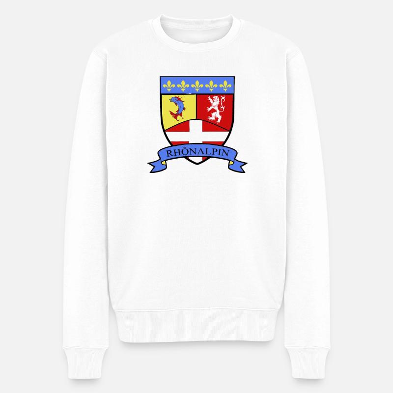 Rhônalpin - Pull Premium bio Homme - blanc