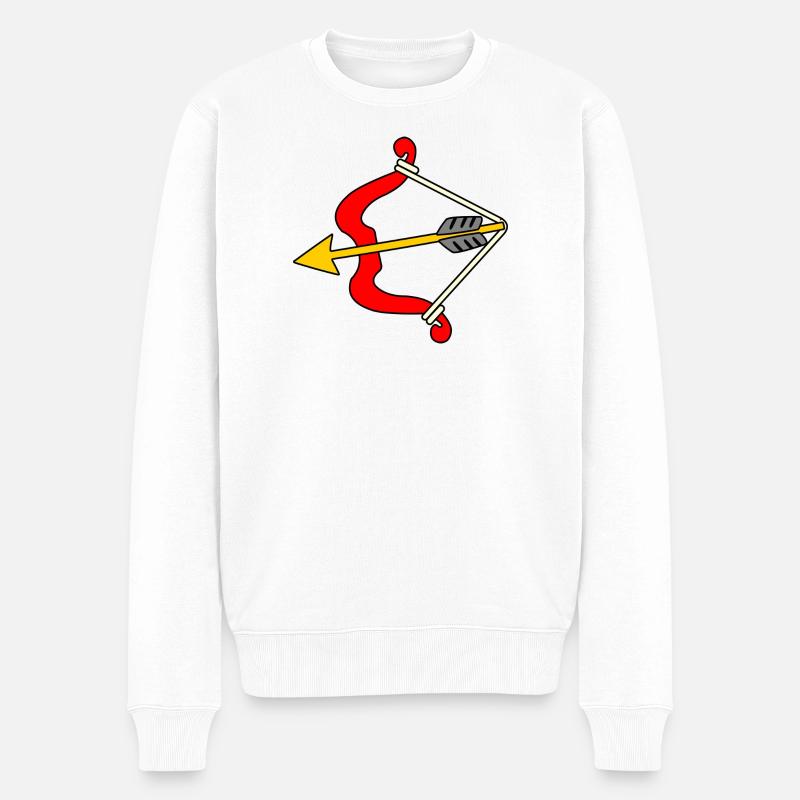 Arc et flèches - Pull Premium bio Homme - blanc