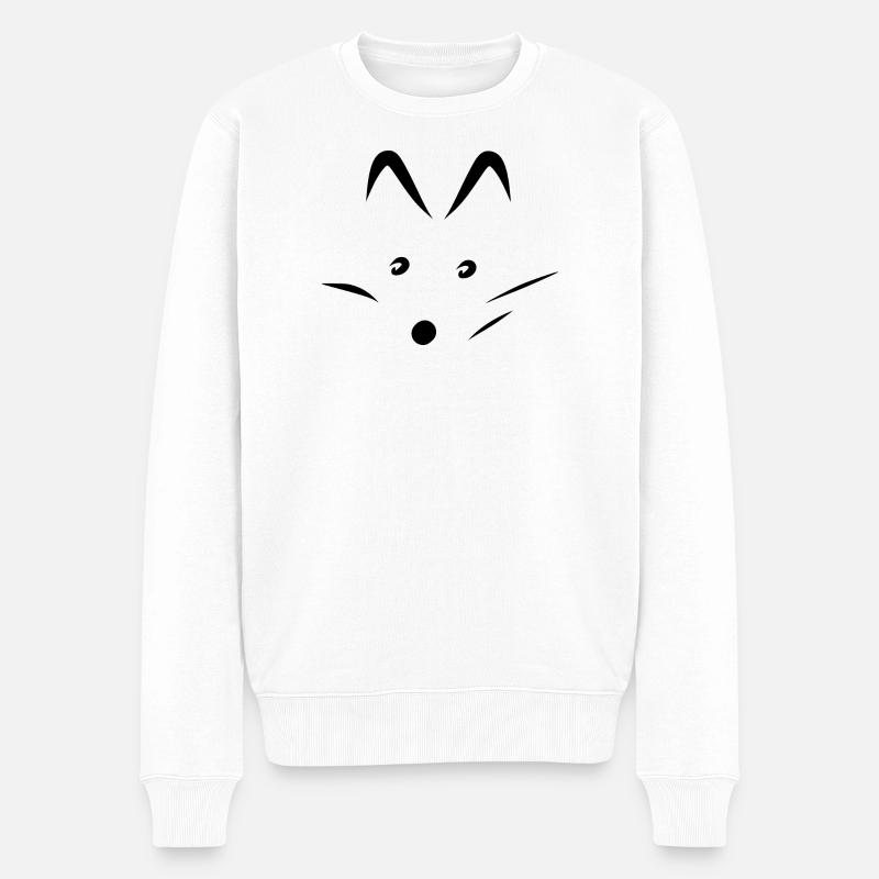 Renard - Pull Premium bio Homme - blanc