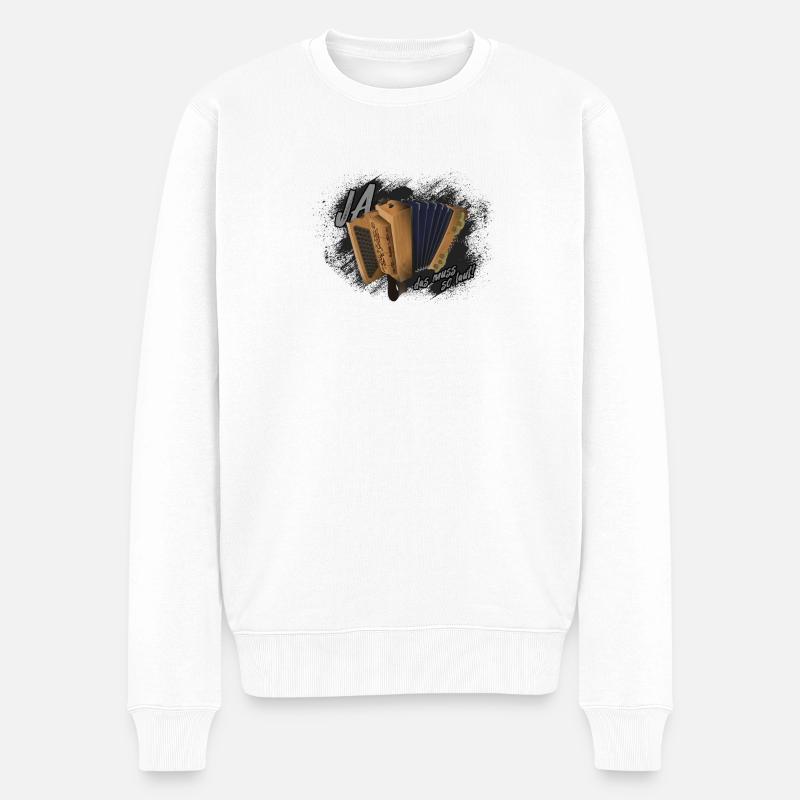 Harmonica - it has to be so loud! | ZiachON! - Men's Premium Organic Jumper - white