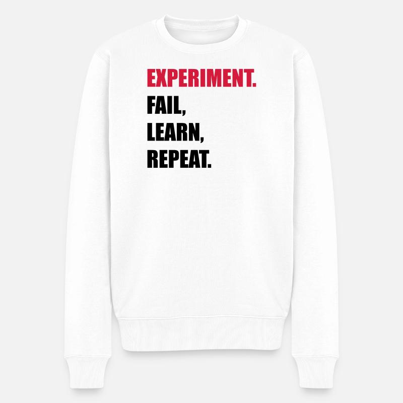 science - Pull Premium bio Homme - blanc
