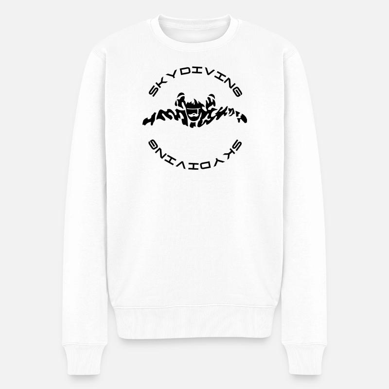 parachutisme - Pull Premium bio Homme - blanc