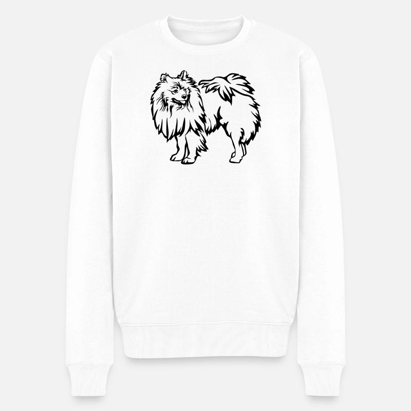 Spitz - Männer Premium Bio Pullover - Weiß