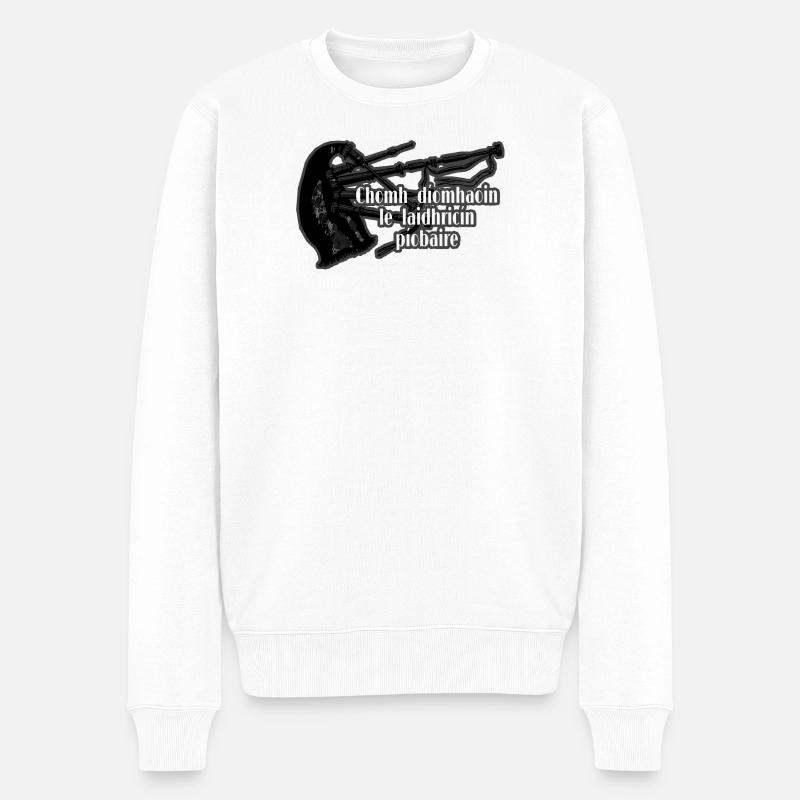 SPRICHWORT aus IRELAND - Männer Premium Bio Pullover - Weiß