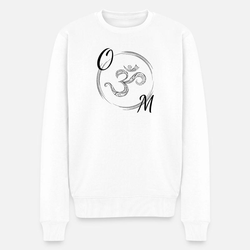 OM - Pull Premium bio Homme - blanc