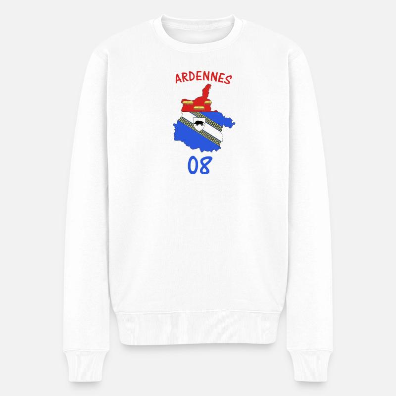 Ardennen - Männer Premium Bio Pullover - Weiß