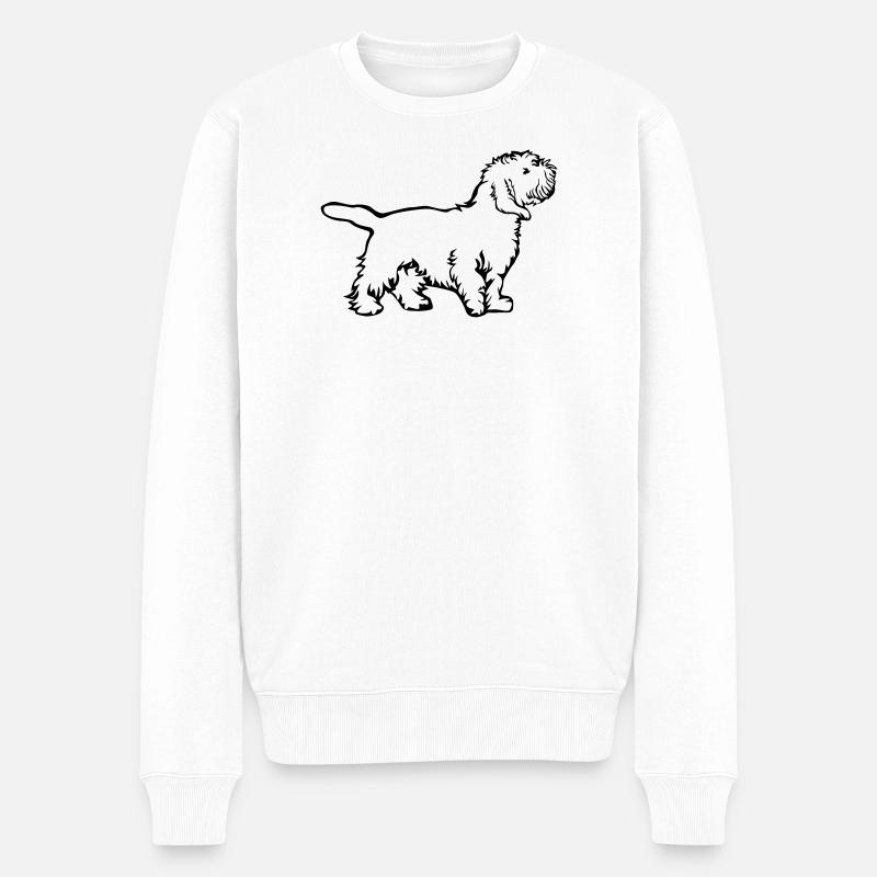 Petit Basset Griffon Vendéen - Pull Premium bio Homme - blanc