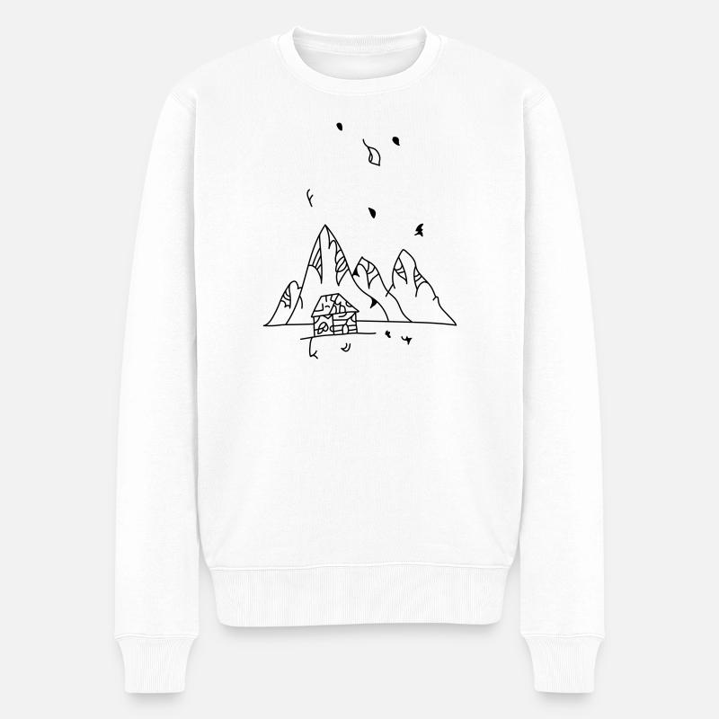 Montagne - Pull Premium bio Homme - blanc