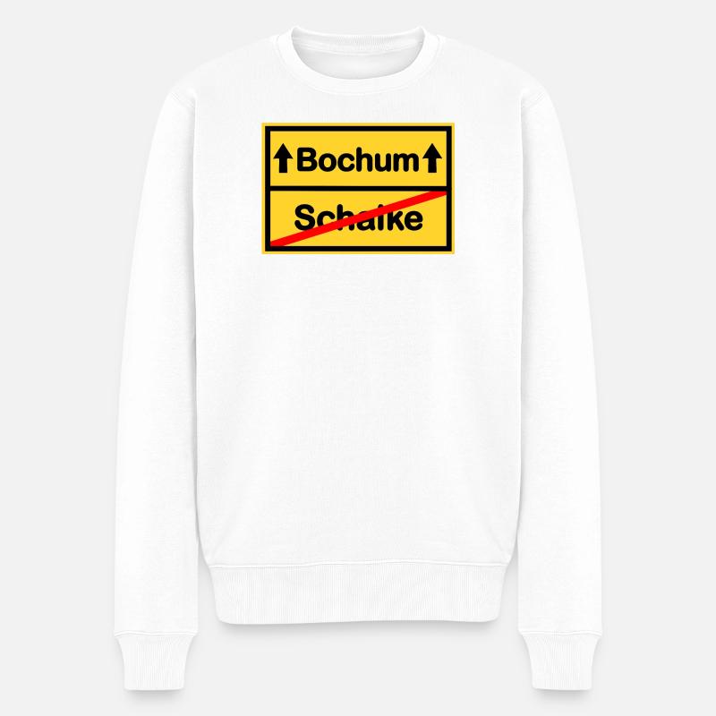Bochum Aufstieg Schalke - Männer Premium Bio Pullover - Weiß