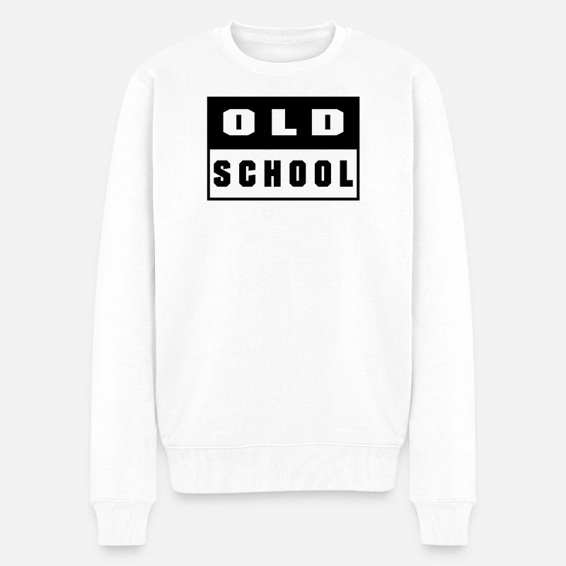 Old School - Pull Premium bio Homme - blanc