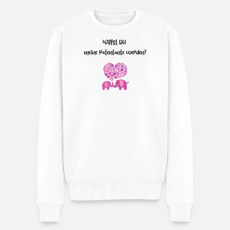 Patentante - Männer Premium Bio Pullover - Weiß
