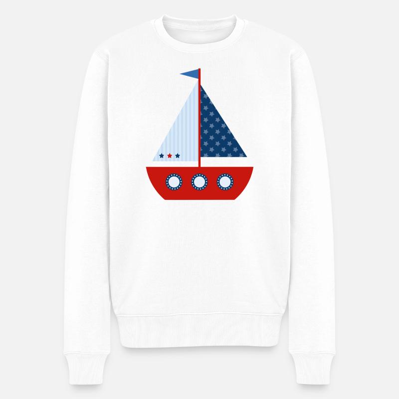 Voilier - Pull Premium bio Homme - blanc