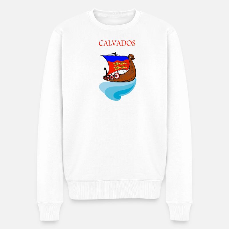 Calvados - Männer Premium Bio Pullover - Weiß