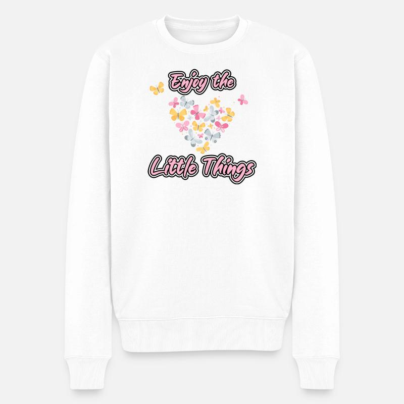 Profite de ces petites choses - Pull Premium bio Homme - blanc