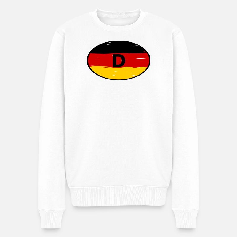 Allemagne Autocollants - Pull Premium bio Homme - blanc