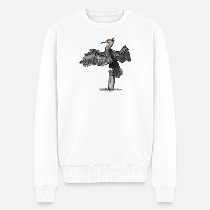 cormoran - Pull Premium bio Homme - blanc