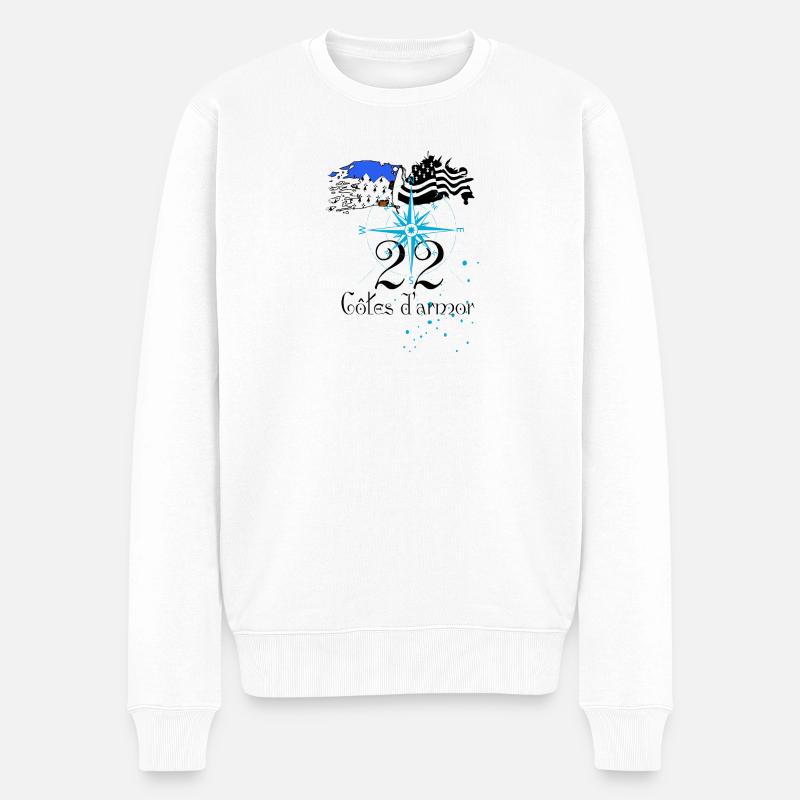 Côtes d'armor - Pull Premium bio Homme - blanc