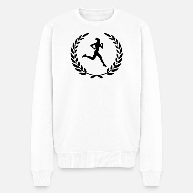 Coureur gagnant - Pull Premium bio Homme - blanc