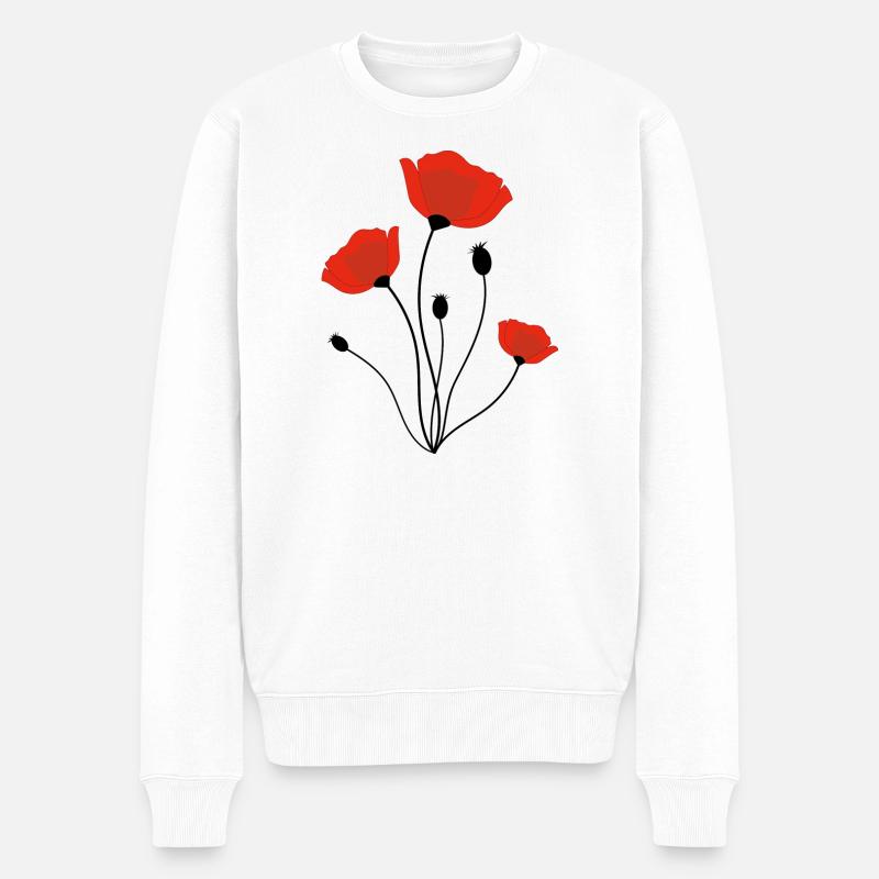 Coquelicot - Pull Premium bio Homme - blanc