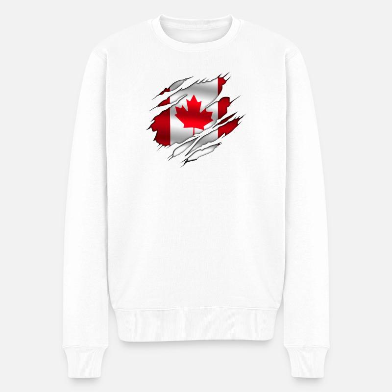 Canada (Canada) - Pull Premium bio Homme - blanc