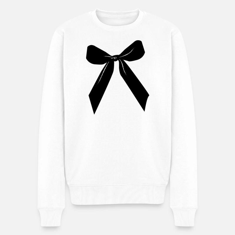 Boucle noire - Pull Premium bio Homme - blanc