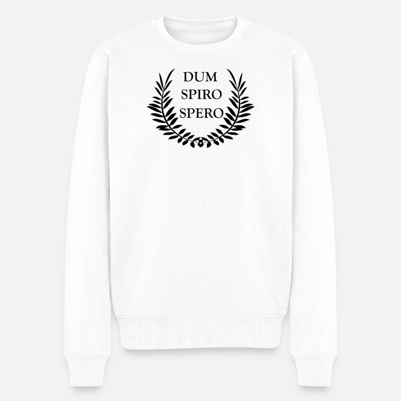 Dum Spiro Spero - Pull Premium bio Homme - blanc