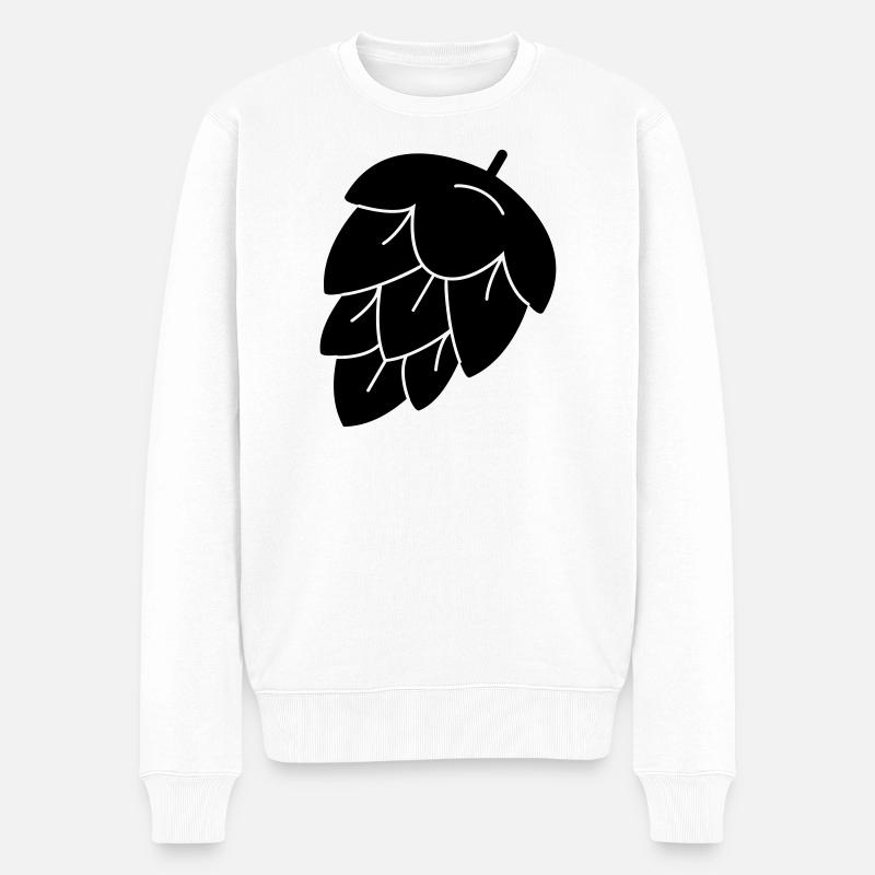 houblon pour la bière - Pull Premium bio Homme - blanc