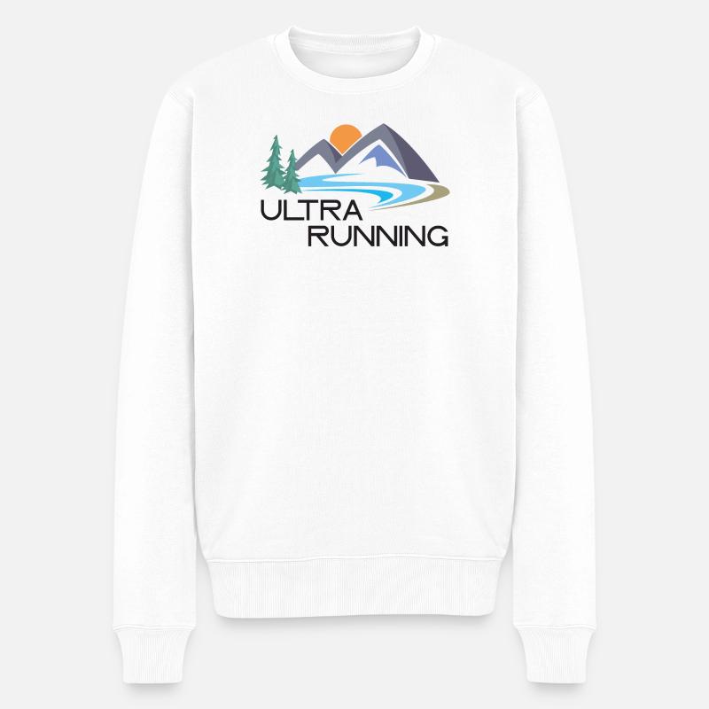 Ultra Running - Pull Premium bio Homme - blanc