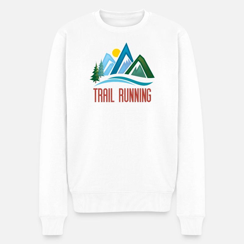 Trail Running - Pull Premium bio Homme - blanc
