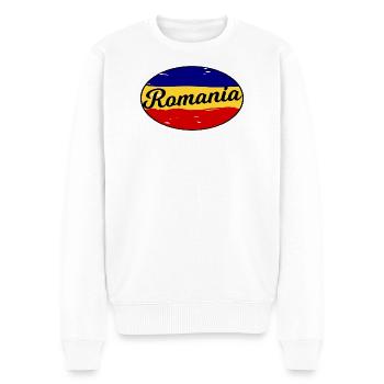 Les couleurs de la Roumanie - Pull Premium bio Homme - blanc - Devant - Thijin (182cm)