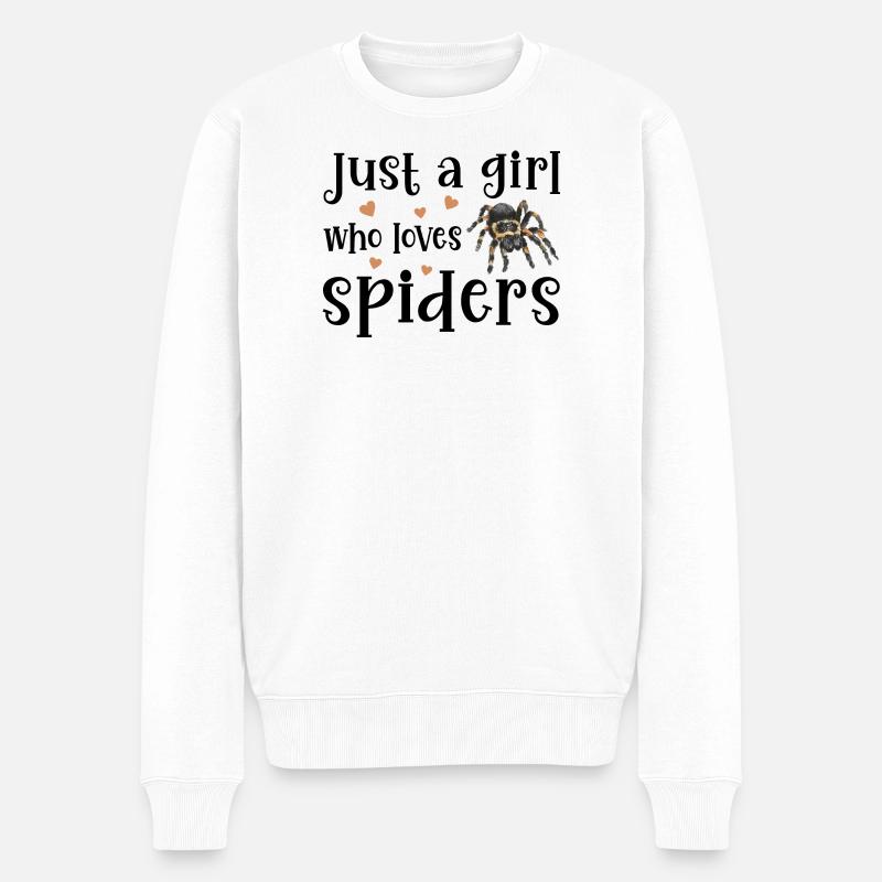 Spinne Vogelspinne - Männer Premium Bio Pullover - Weiß