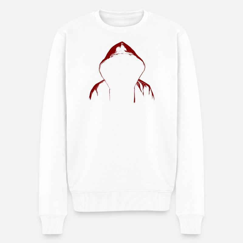 Hacker Hoodie - Männer Premium Bio Pullover - Weiß