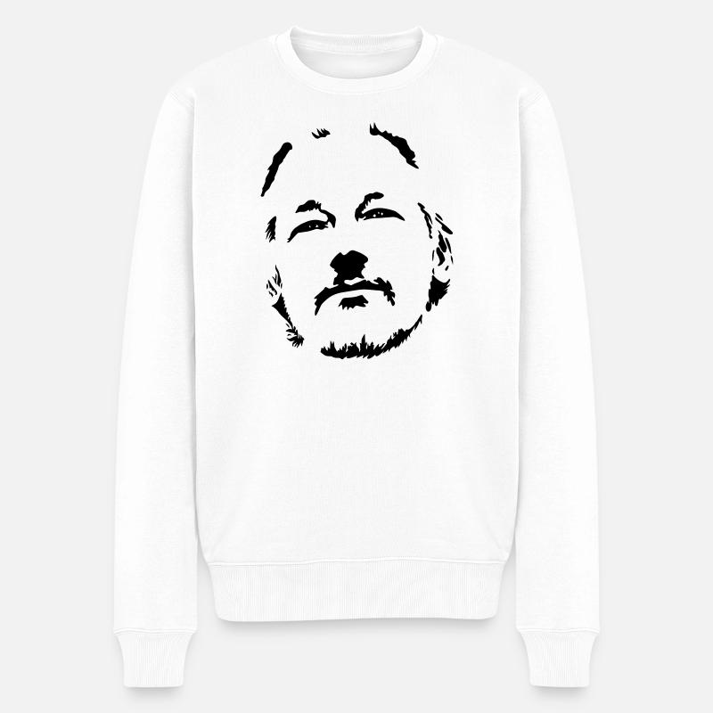 Julian Assange - Männer Premium Bio Pullover - Weiß