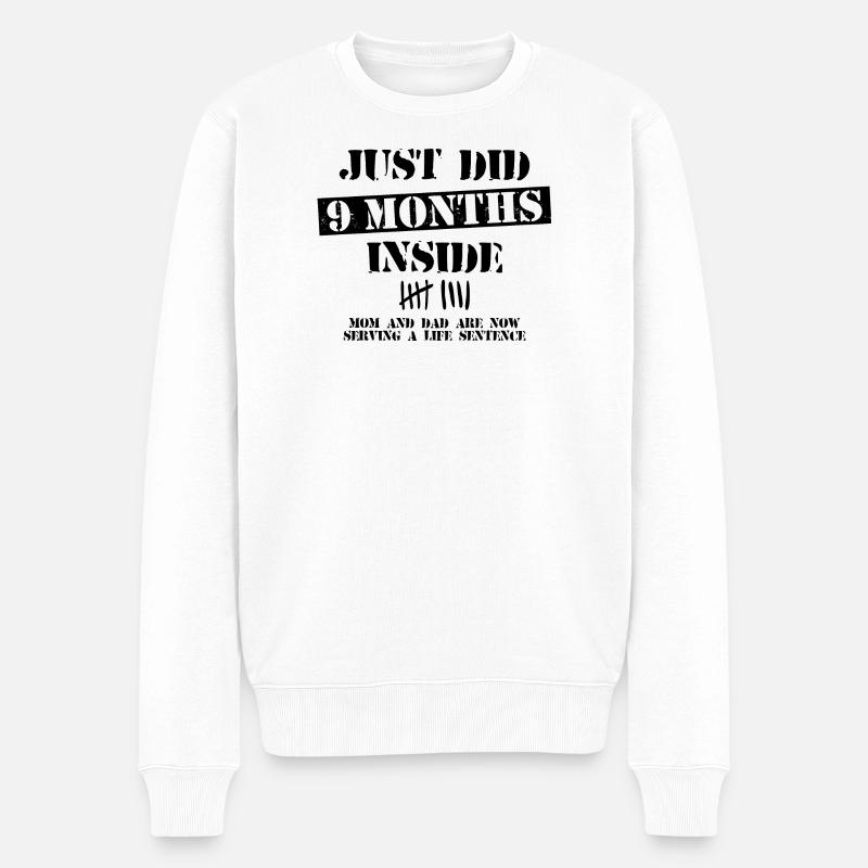 9 mois à l’intérieur - Pull Premium bio Homme - blanc