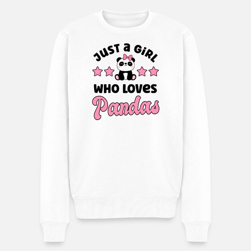 Panda Panda Ours - Pull Premium bio Homme - blanc