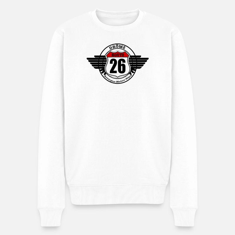 LA ROUTE 26 - Pull Premium bio Homme - blanc