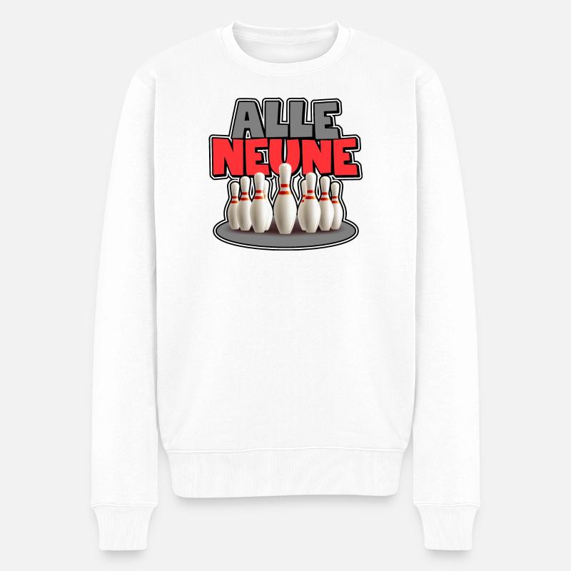 Tous les Nines - Pull Premium bio Homme - blanc