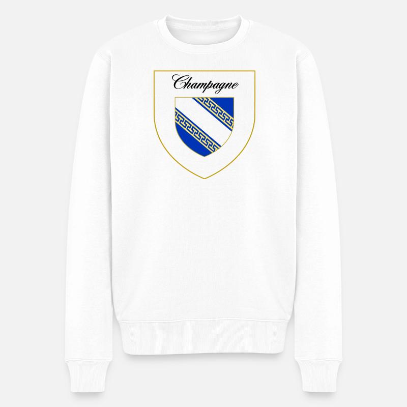 blockedTitle - Pull Premium bio Homme - blanc