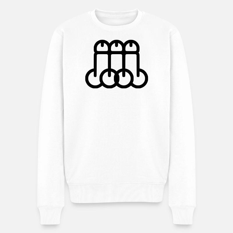 Dicks - Pull Premium bio Homme - blanc