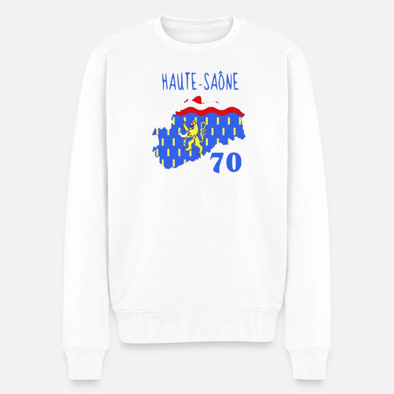 Haute-Saône - Pull Premium bio Homme - blanc