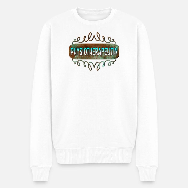 Physiotherapeutin - Männer Premium Bio Pullover - Weiß