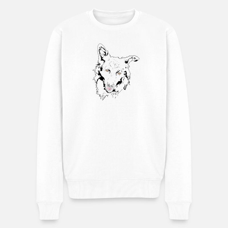 Mudi - Pull Premium bio Homme - blanc