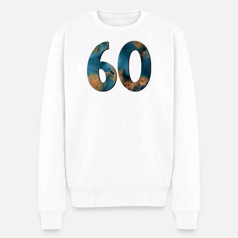 Numéro 60 - 60e anniversaire - Pull Premium bio Homme - blanc