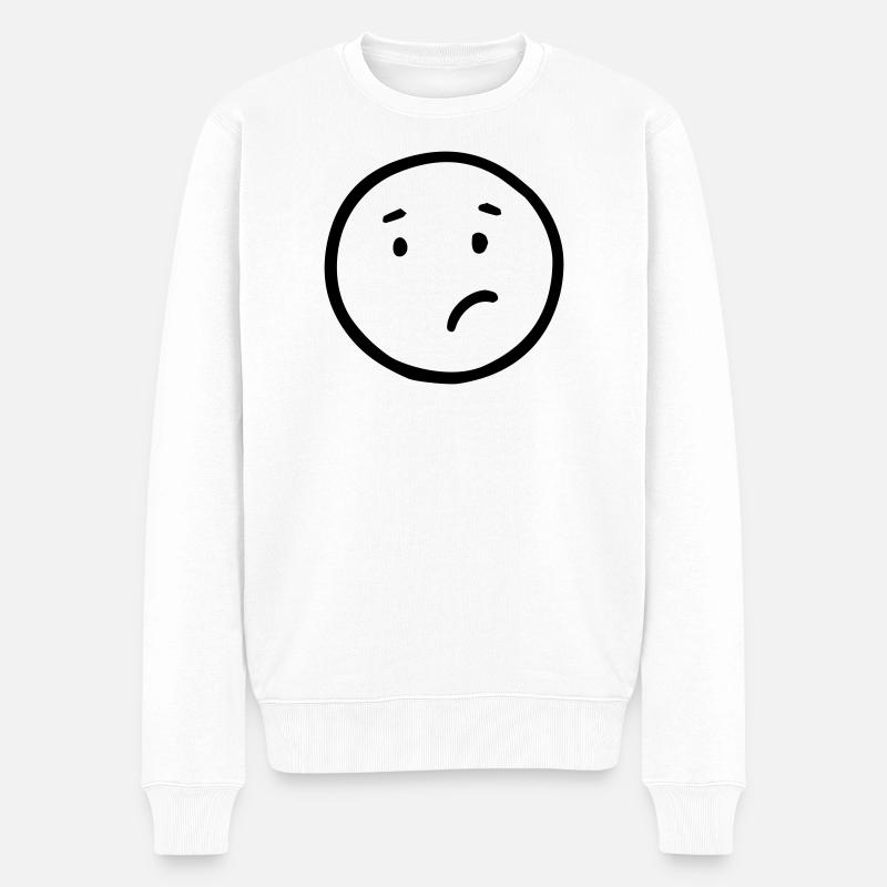 confus - Pull Premium bio Homme - blanc