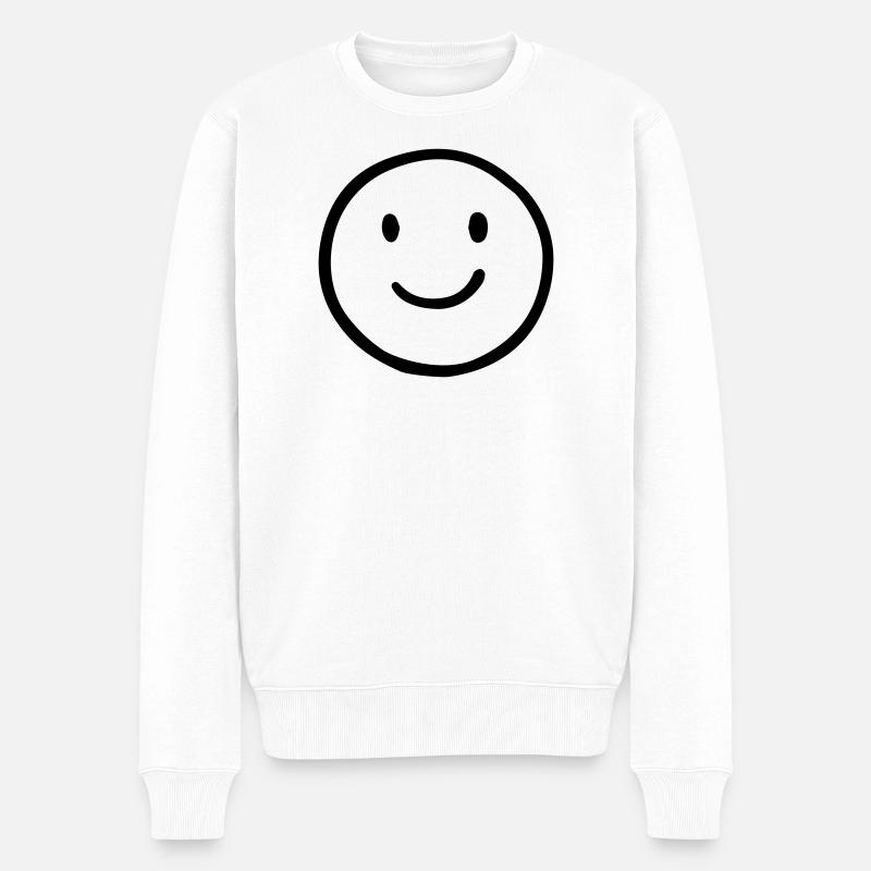 Sourire - Pull Premium bio Homme - blanc