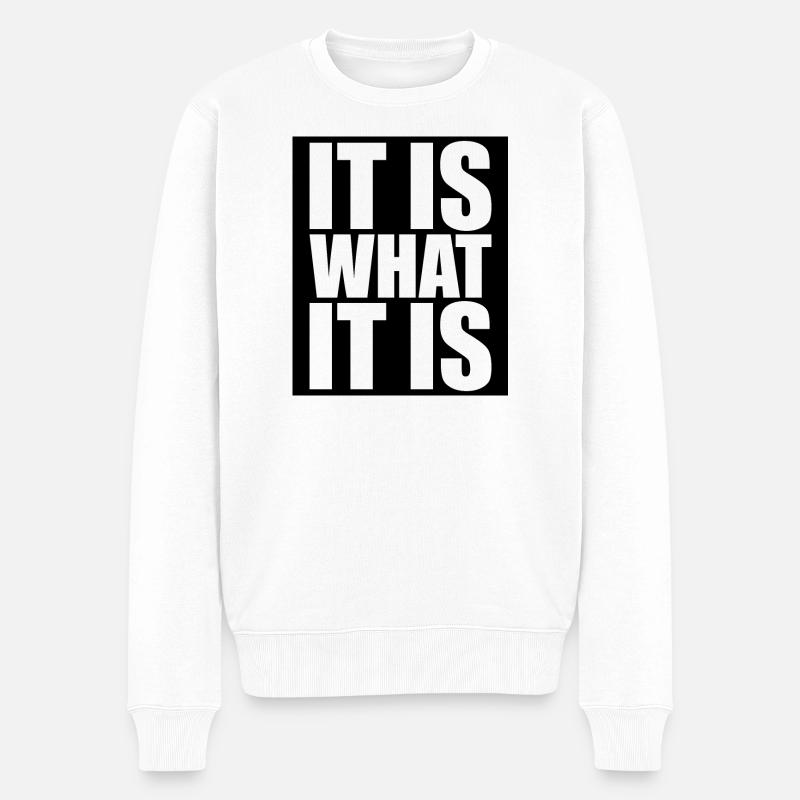 C’est ce que c’est - Pull Premium bio Homme - blanc